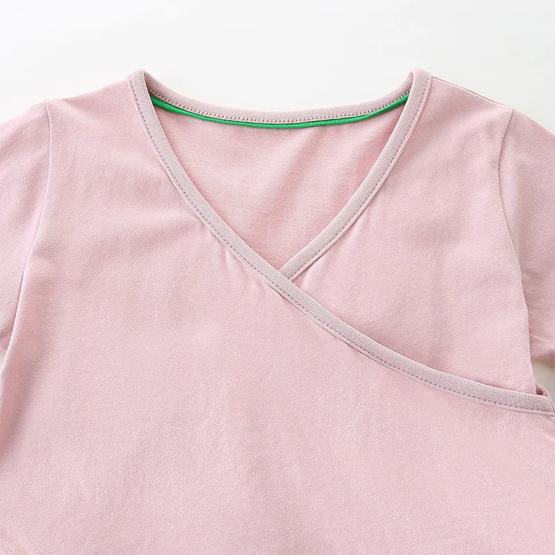 Summer Pink Korean Children's Clothing Princess Baby Girls Embroidery Cartoon Kids Clothes Cotton Mesh Dress