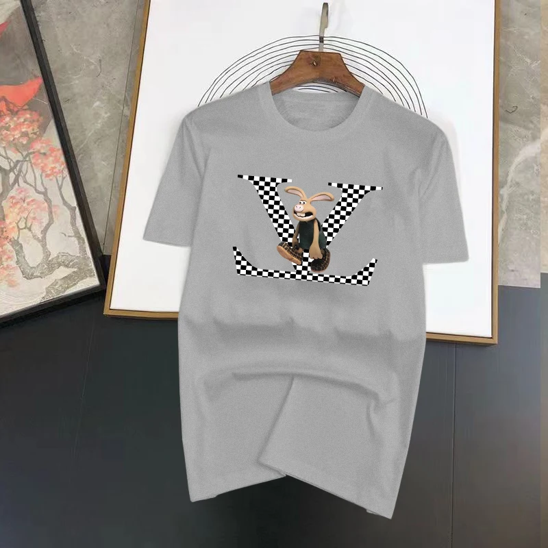 T Shirt Summer Men's Short Sleeve T-shirt Women's Summer Casual Top Tees Harajuku Cotton Overdized Graphic Clothing Fashion Brand