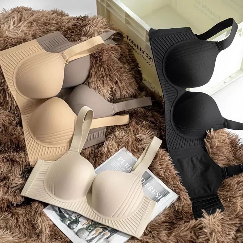 Large breasts and small breasts underwear for women adjustable shape plush breasts top breasts ultra-thin sexy large size wom 5