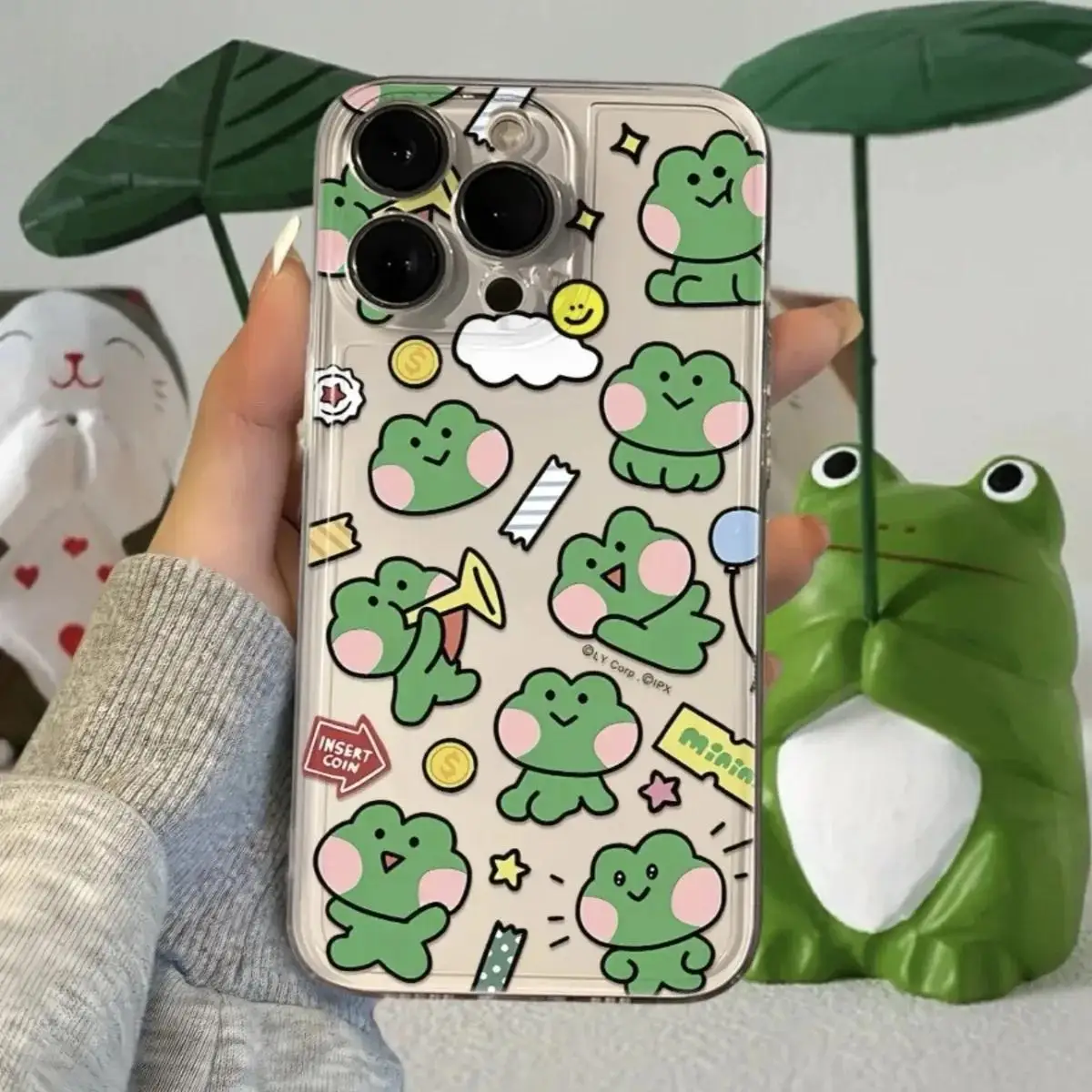 Charming 3D Frog Eyes Phone Case Cover