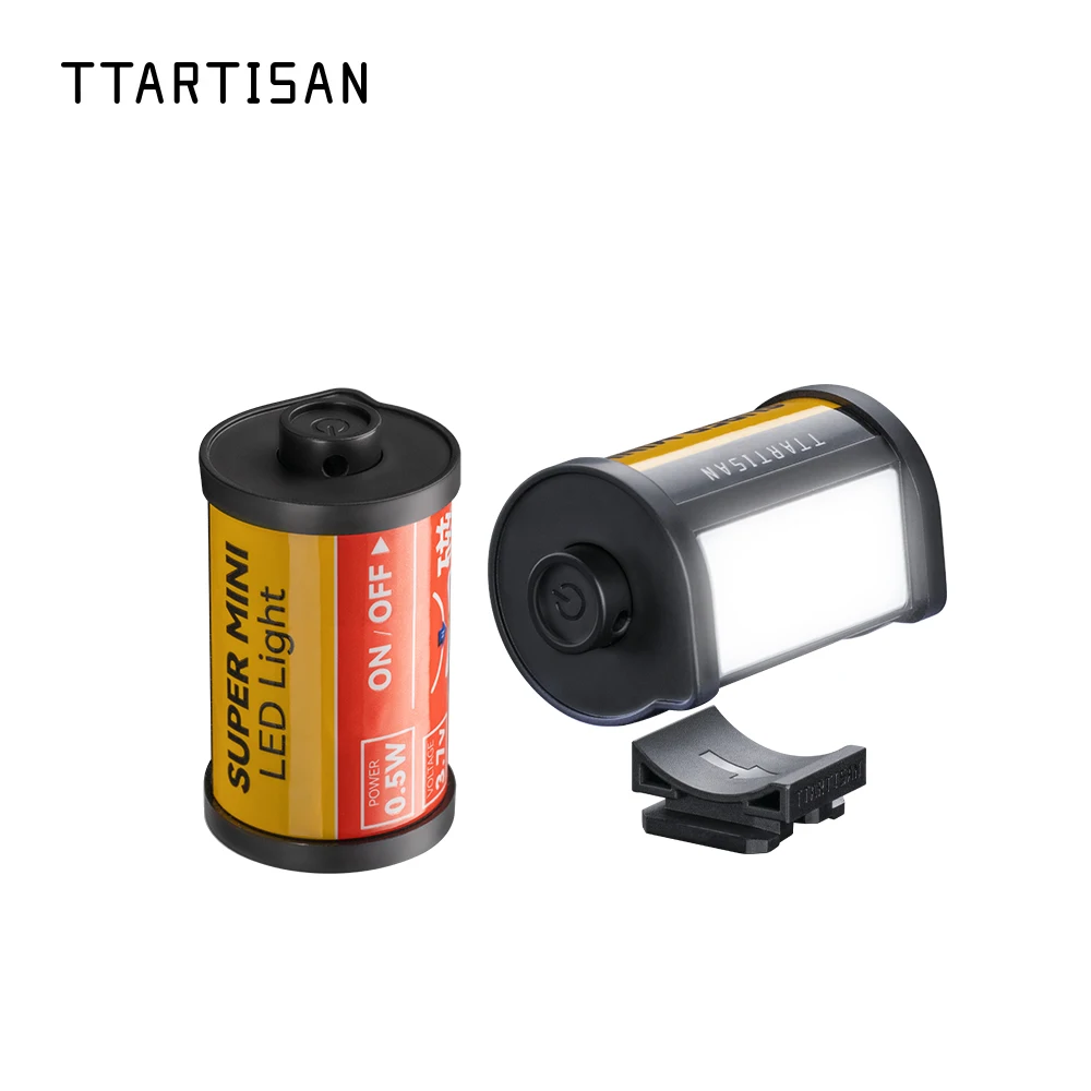 TTARTISAN 필 라이트 비디오 라이트 마그네틱 마운트 Reteo 필름 스타일 미니 LED 라이트 0.5W 3000/4500/6000K CRI 95+ 300mAh 콜드 슈