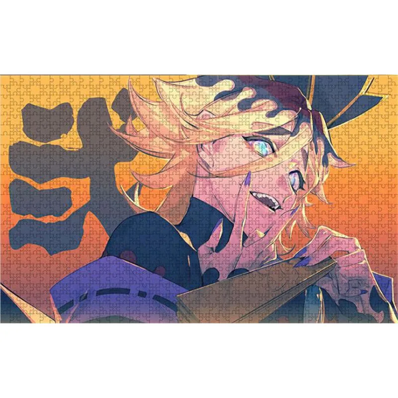 Kimetsu no Yaiba Jigsaw Puzzles 1000 Pieces Wooden Demon Slayer Puzzles For Adults Children Educational Toys Gifts 6