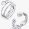 Magnetic Copper Ring For Women and Men 99.99% Pure Copper Rings Gifts for Friends Adjustable Ring Anillo magnetico terapeutico 6