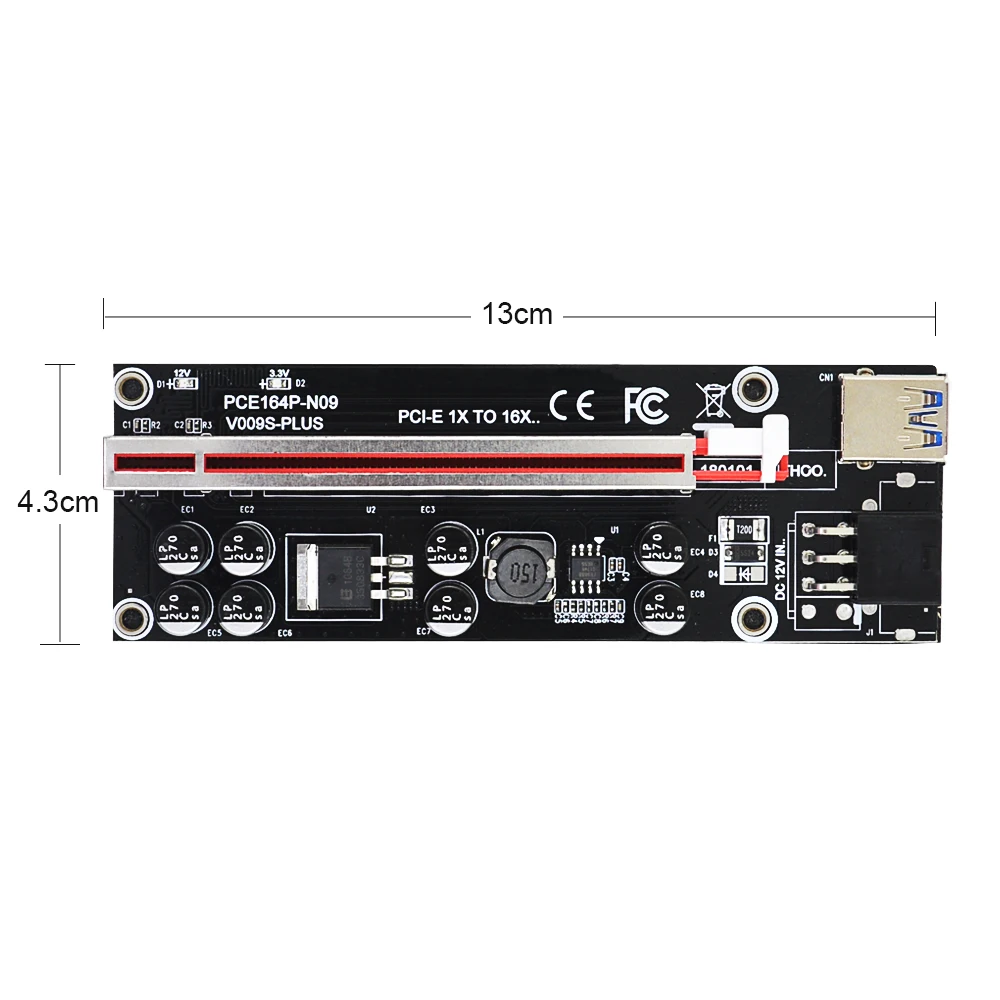 NVMe To PCIE Adapter Card CHIPAL Dual LED VER009S V009S Plus