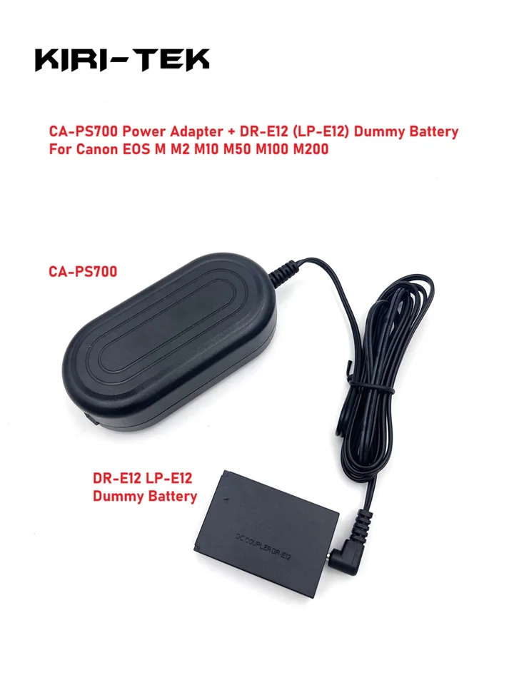 Bloc D'alimentation Secteur Pour Appareil Photo Canon EOS 77D, 800D, 850D, 8000D - 8V/3A, Câble 2m, Compatible LP-E17 | Pour Studio, Charge Continue