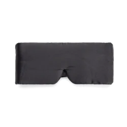 Luxurious Silk Face - Hugging Sleep Mask - Padded Blackout Eye Cover (Black)