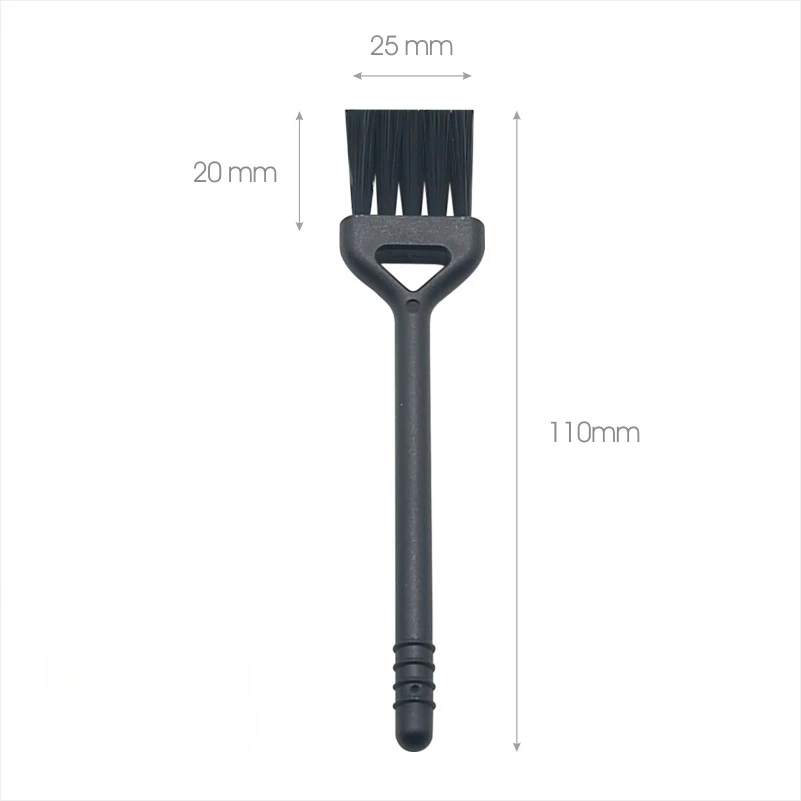 100Pcs Nylon Cleaning Brush Computer Keyboard Grinder Garlic Press Black Small Brushes Dust Removal For Office Table Home 5