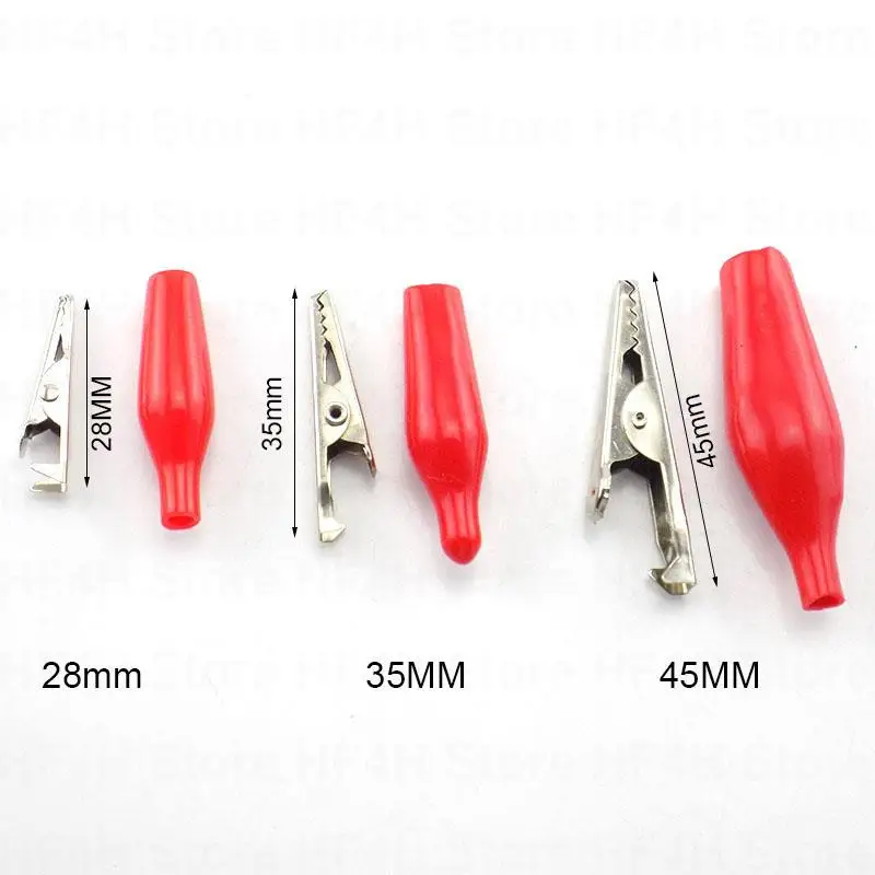 Alligator Crocodile Clip Battery Test Clamp lead cable Probe Connector 4mm banana plug 5/10/50A DIY Electirc B4