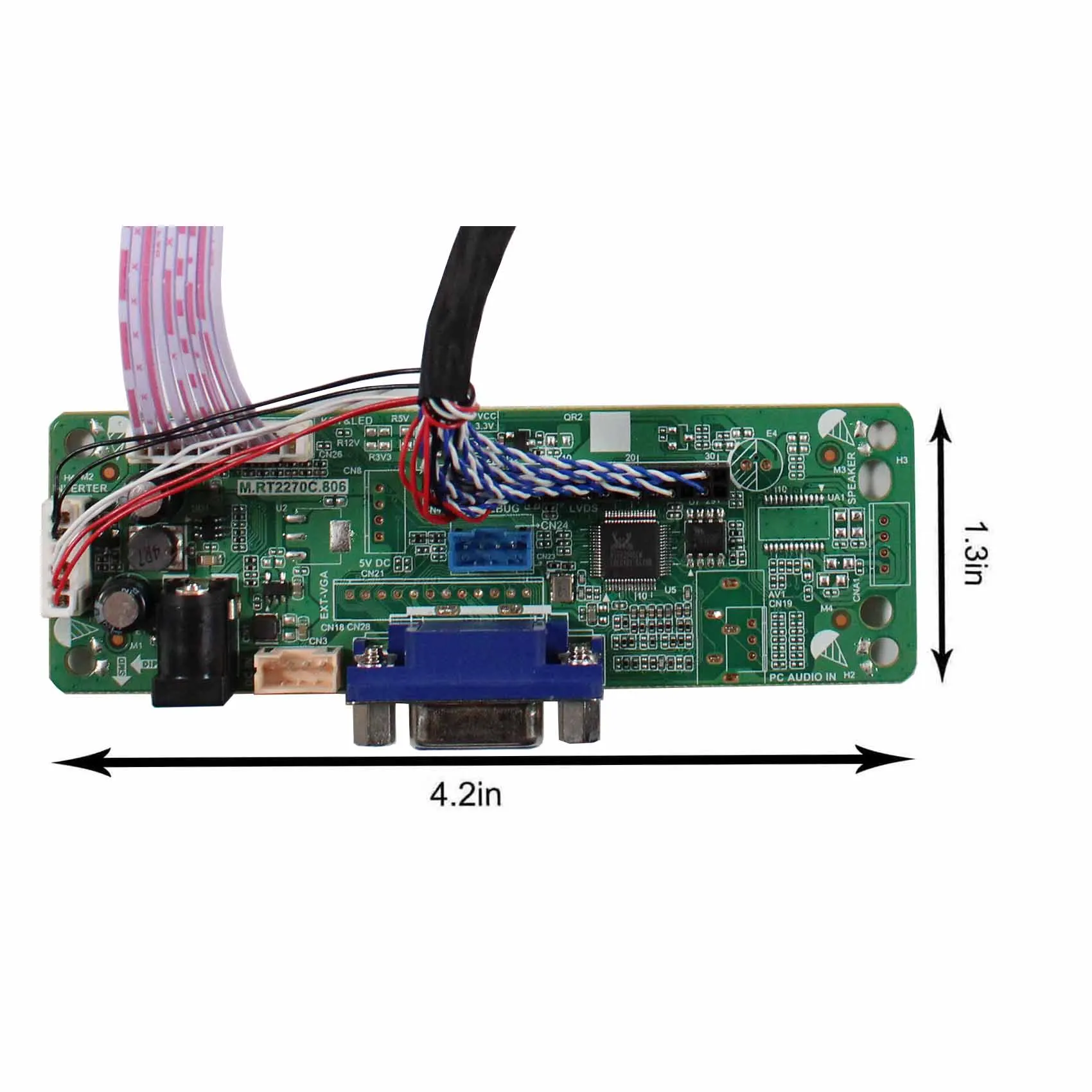 

VGA LCD Controller Board For 10.1inch B101AW03 N101L6 LP101WSA 1024x600 LCD