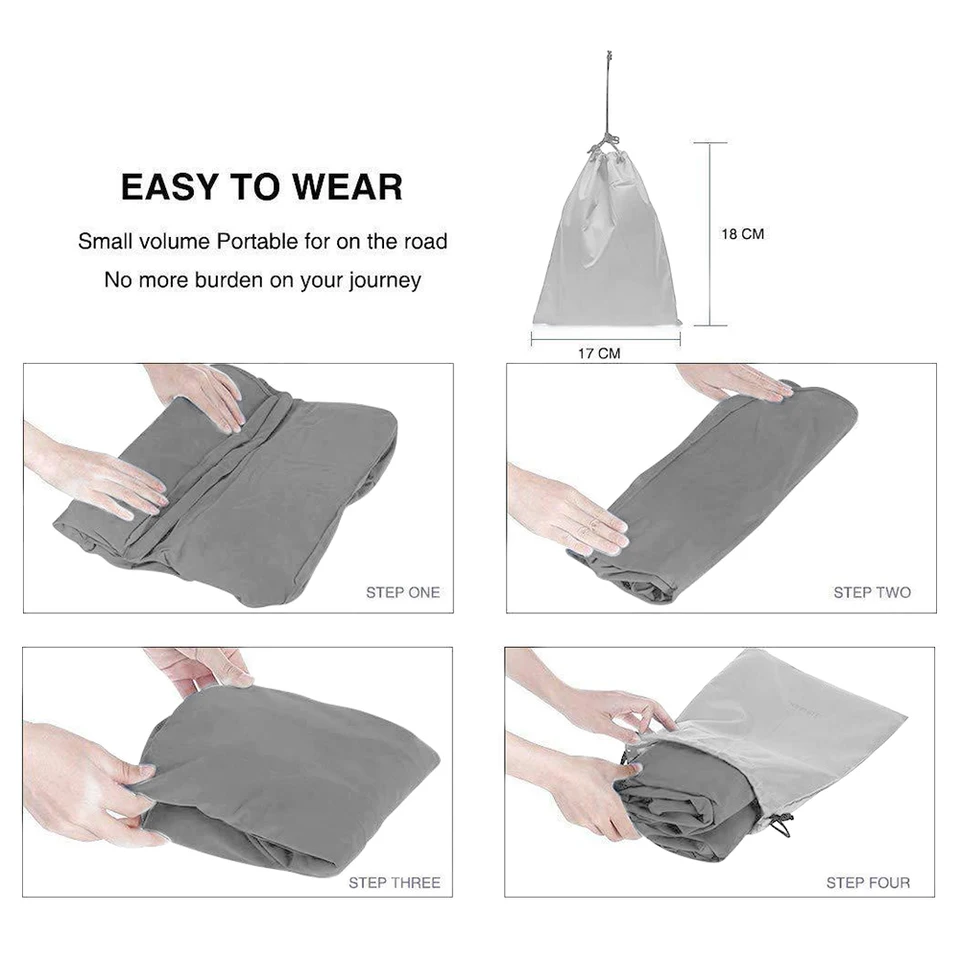 Poggiapiedi Gonfiabile Da Viaggio - Cuscino Regolabile 3 Altezze, Per Aereo, Auto, Treno, Leggero - Foto 4