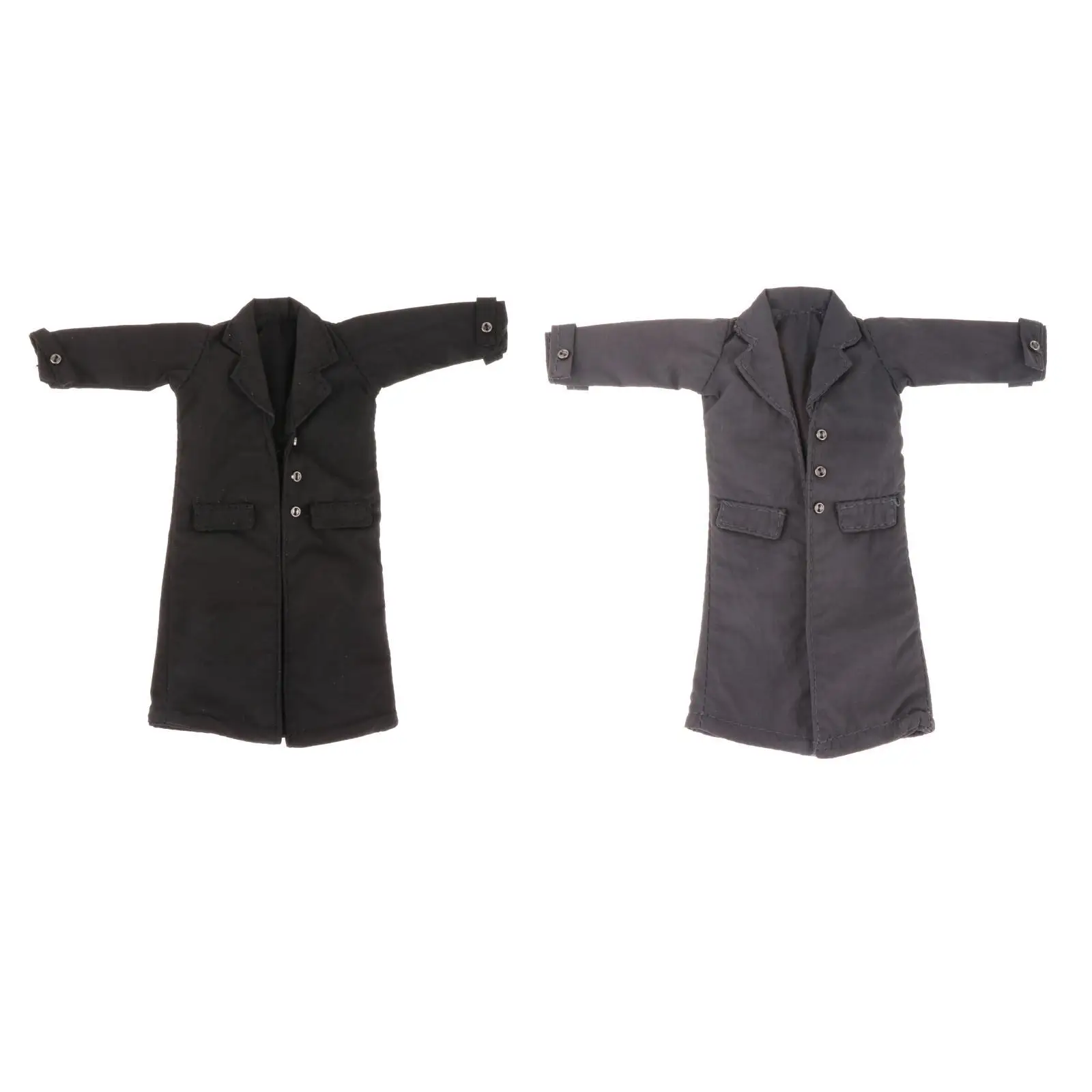 1/12 Scale Action Figure Outfit for Models, Trench Coat Apparel