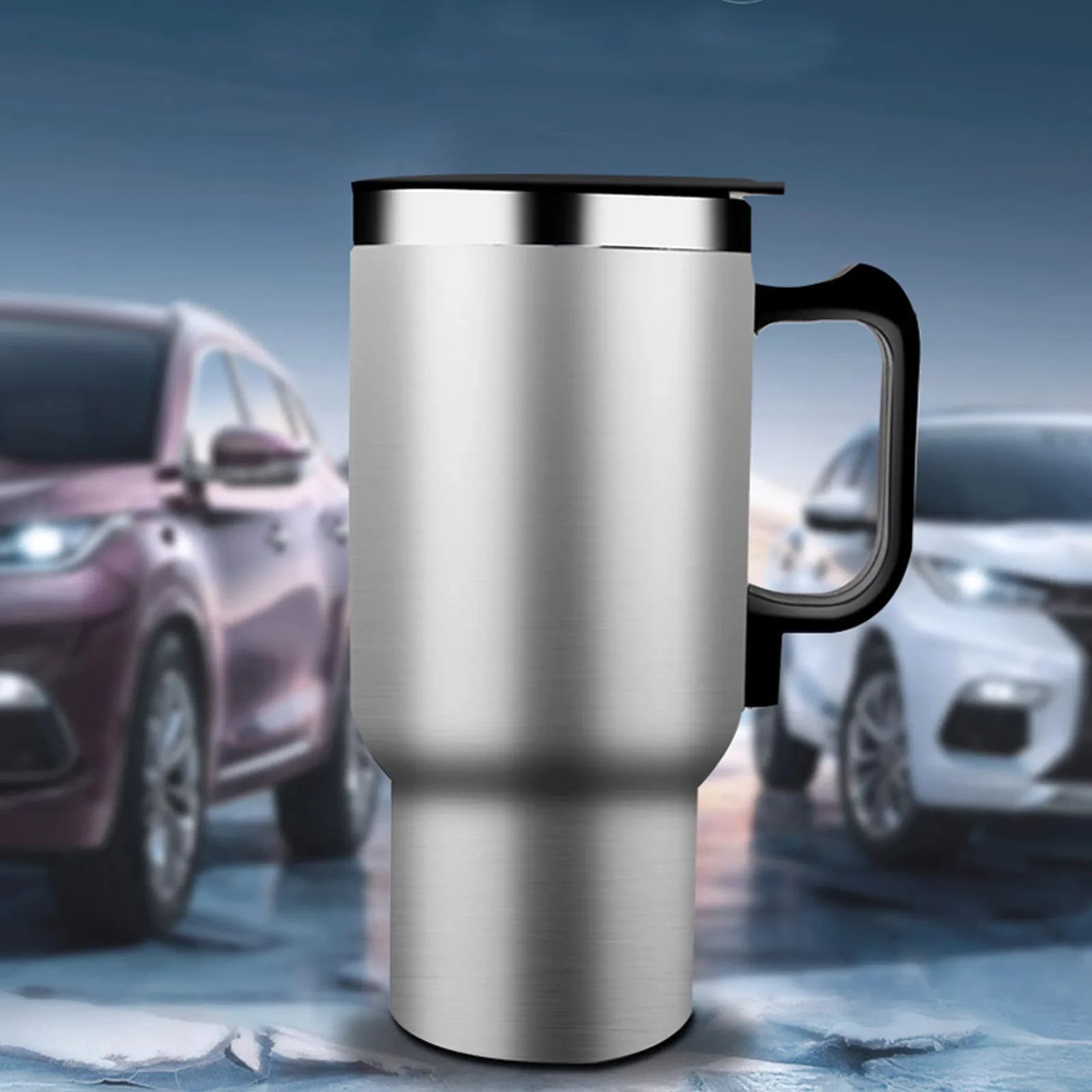 Auto Car Heating Cup Kettle Boiling Stainless Steel 12 V Electric Thermos  Water Heater Kettle Portable 500ML Travel Coffee Mug - AliExpress