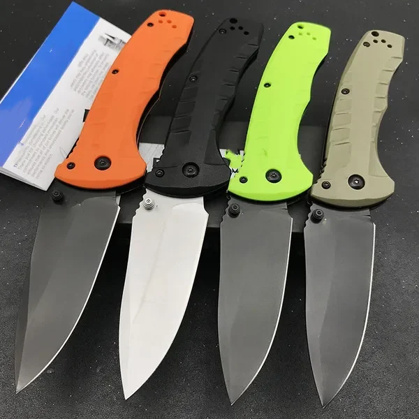 

BM 980 Turret Survival Pocket Folding Knife CPM-S30V Serrated/ Full Blade, G10 Handles Tactical Outdoor Defense Camping Knives