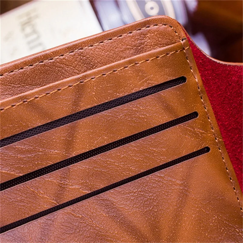 High Quality Faux Leather Mens Wallet Fashion Dollar Price Wallet Casual Clutch Money Purse Bag Credit Card Holder