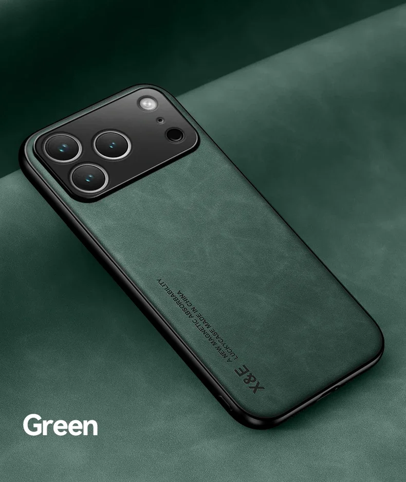 Premium Ultra Thin Luxury Leather Phone Case with Silky Soft Feel and Car Holder Compatibility