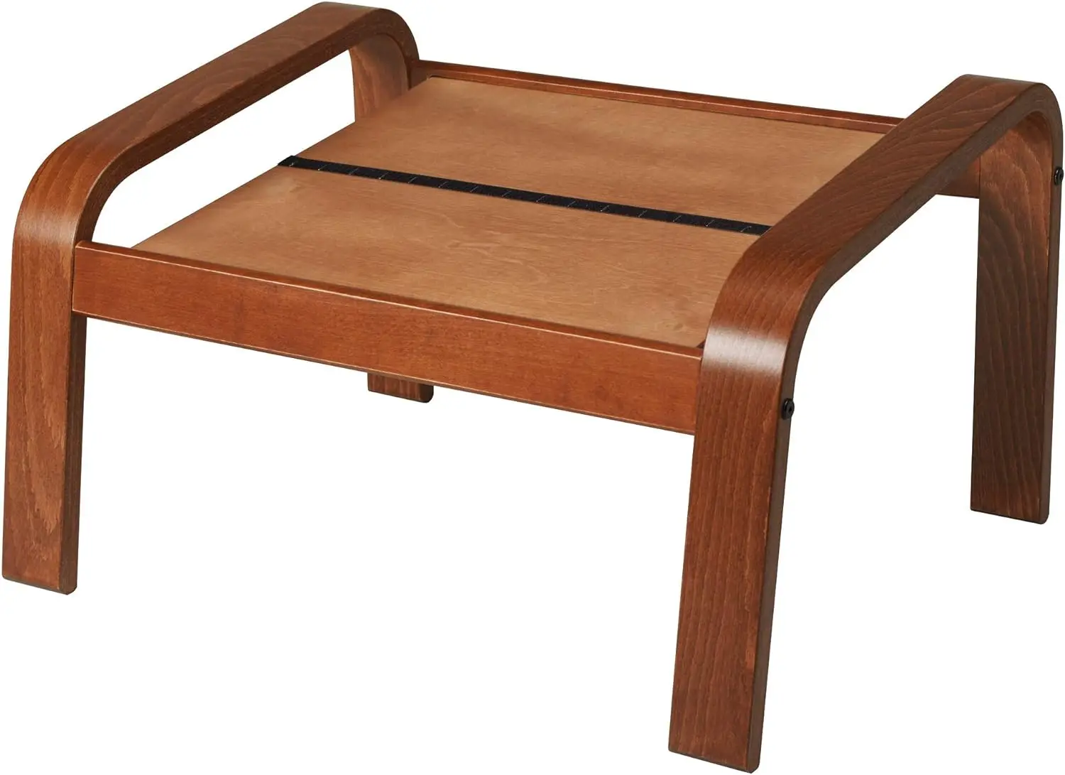 

Footstool Ottoman Frame, Medium Brown (Frame Only, No Cushion)