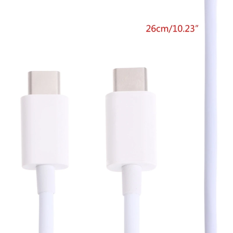 

2023 Новый многофункциональный кабель для передачи данных USB 3.1 типа «папа-папа» Type-c, 18 см (белый)