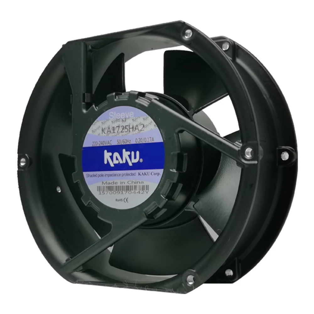 KA1725HA1 KA1725HA2 KA1725HA3 17CM 17251 AC110V 220V 380V 높은 공기 흐름 배기 팬 내열성 DIY 냉각 환기 팬