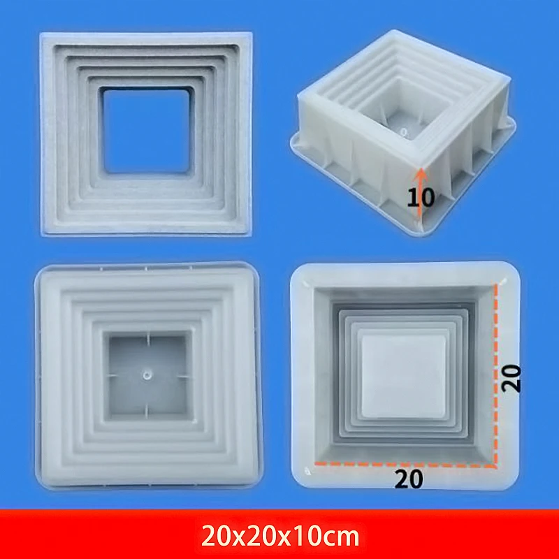 Wall Decoration Hollow Brick Plastic Mold Cement Hollow Brick Decorative Wall Square Building Products