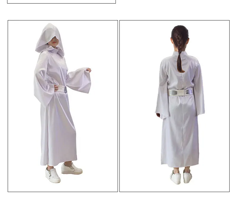 Star Wars Princess Leia White Gown Cosplay Costume