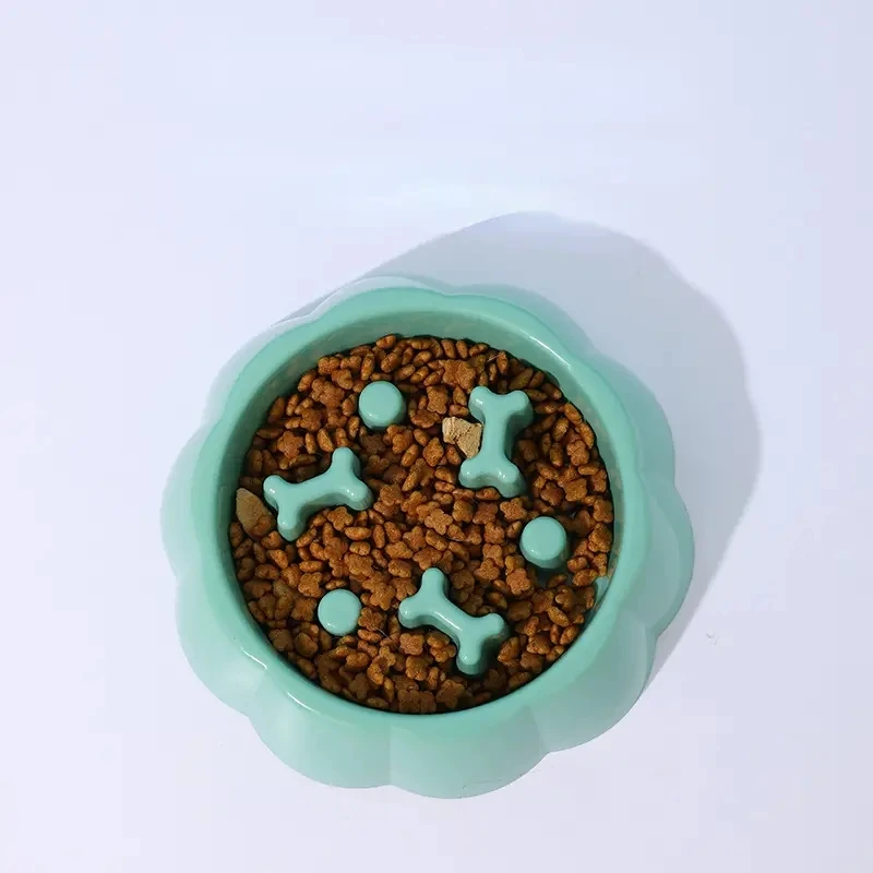 Platz Haustier Langsam Fütterung Katze Schüssel Anti-würgen Hund Puzzle Futternapf Wasser Becken Anti-Umdrehen Katze Fütterung trinken Container – Detail 8