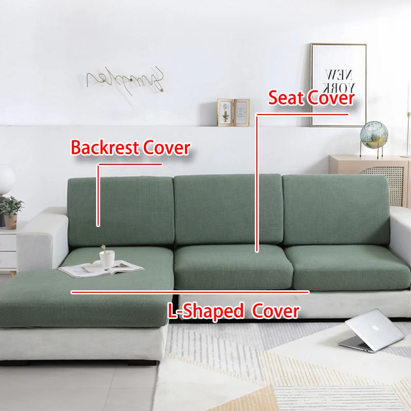 Thick Jacquard Sofa Cover Stretchy Cushion Cover for Living Room L-Shaped Corner Sofa Backrest Cover Furniture Cover 3