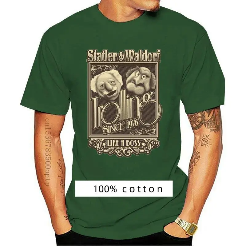 

Mens Clothes Vintage Show Muppet Statler Waldorf T Shirt Male High-Q Graphic Print T-Shirt Round Neck S-6XL Quality Cotton Camis