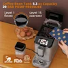 Automatic Espresso Machine, Coffee Machine with Grinder, Espresso Maker with Automatic Milk Frother, 20 Bar Latte Machine 3