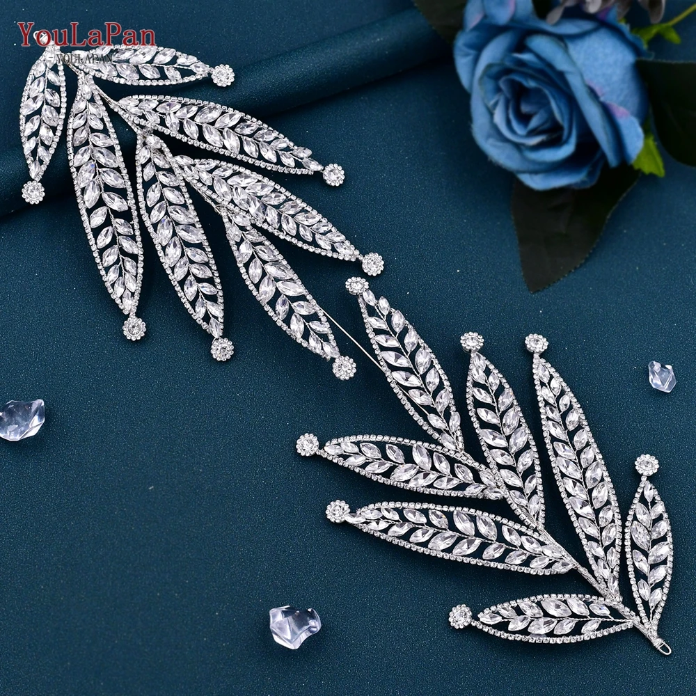 YouLaPan HP501 Bridal Hair Accessories Rhinestone Headband for Wedding Head Jewelry Bride Headwear Pageant Diadem Headpiece