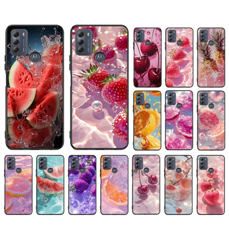 Custodia Per Telefono Frutta Anguria Berry Orange Per Moto E32 E32S E20 E40 E7 Plus Edge 40 30 Ultra Neo 20 Lite G13 G9Plus Gpure Gstylus