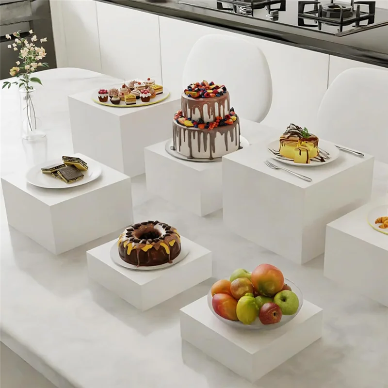 et Display Stand Cube Cake Stand Food Dessert et Riser