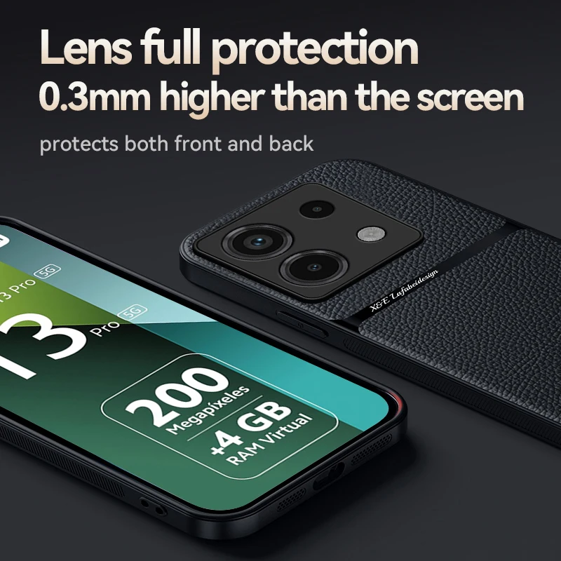 Ultra Thin Leather Magnetic Matte Phone Case – Premium Protection Cover