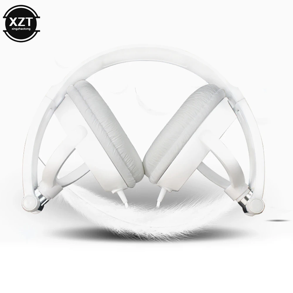 Wired Headphones Over Ear Headsets HD Sound Bass HiFi Sound Music Stereo Earphone Flexible Adjustable Headset for PC Phone 3