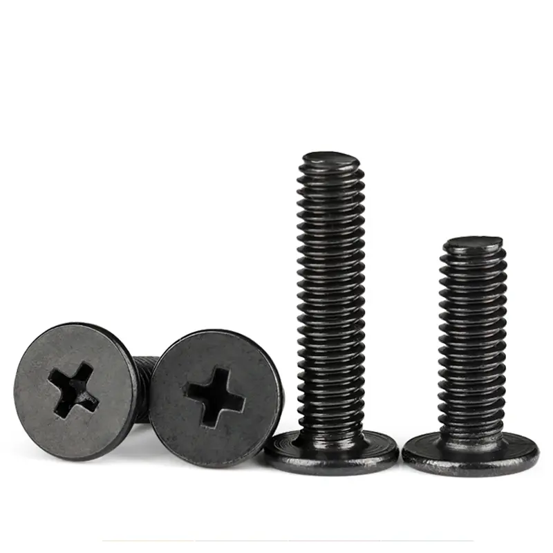 10/ 20/ 50pcs Black 304 Stainless Steel Cross Phillips Ultra Thin Flat Wafer Head Screw CM M1.6 M2 M2.5 M3 M4 M5 M6 for Laptop - Image 3
