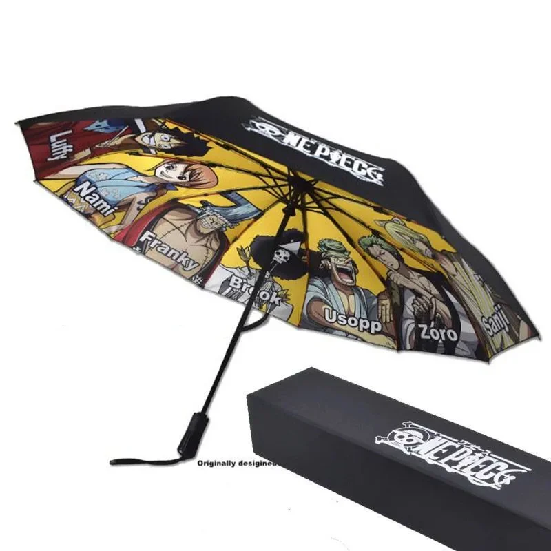 

One Piece Umbrella Sea Fan Folding Fully Automatic Road Fly Umbrella Same Sunscreen Umbrella One Piece Surroundings Gift