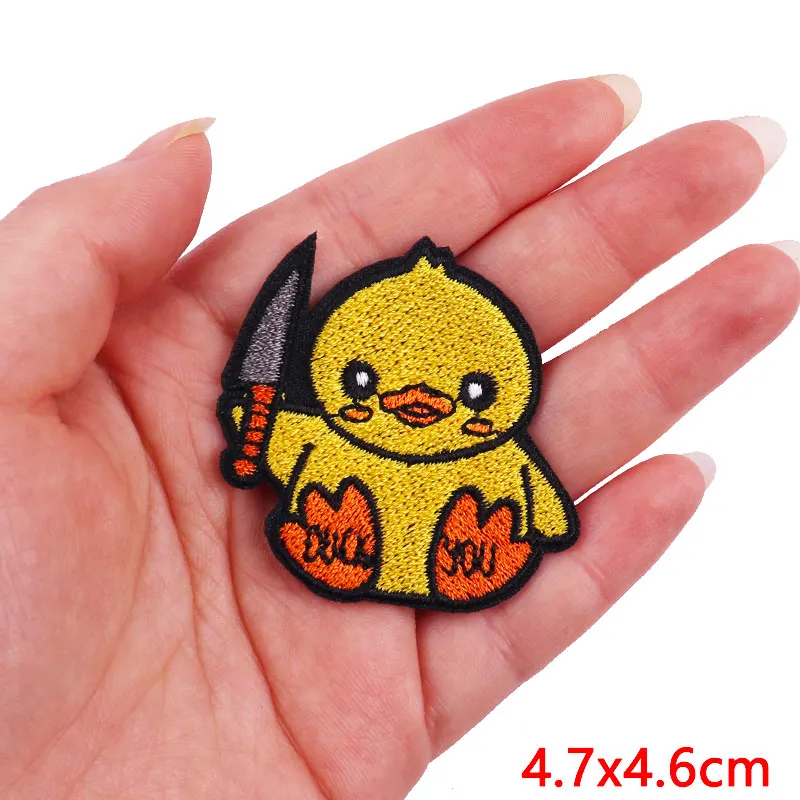 Tier Frosch Ente Katze bestickte Patches für Kleidung thermoadhäsive Patches DIY Eisen auf Patches auf Kleidung Aufkleber Jacke Abzeichen – Detail 22