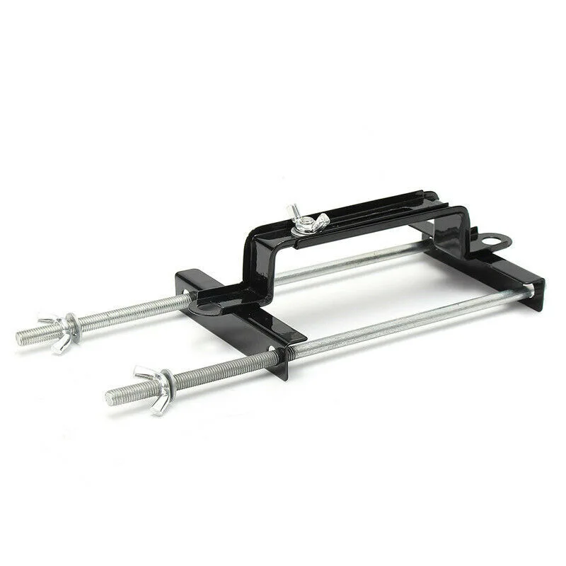 Universal Adjustable Car Crossbar Battery Tie Hold Down Rod Bracket Holder Storage Rack Tray Hooks