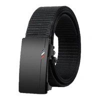 Men's Woven Belt Nylon Material Toothless Automatic Buckle Belts For men, Outdoor Sports And Leisure Strap, Fashion Jeans Belt - Image 4