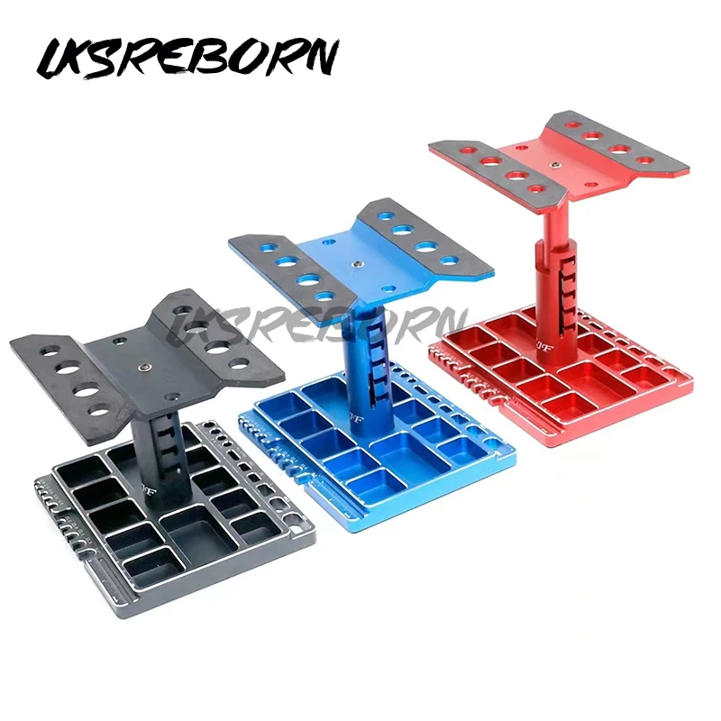 

Multifunctional RC Car Stand RC Work Stand RC Repair Stand 360° w Base for 1/8 1/10 1/12 1/16 1/18 RC Car Truck Crawler