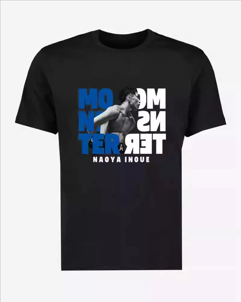 Inoue Naoya Men Boxing Champion May 7 Fulton Battle Memorial Short Sleeve Pure Cotton T-Shirt