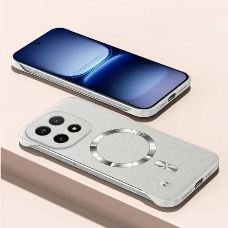 MagSafe Magnetic Frameless Sandstone Shockproof Wireless Charging Case