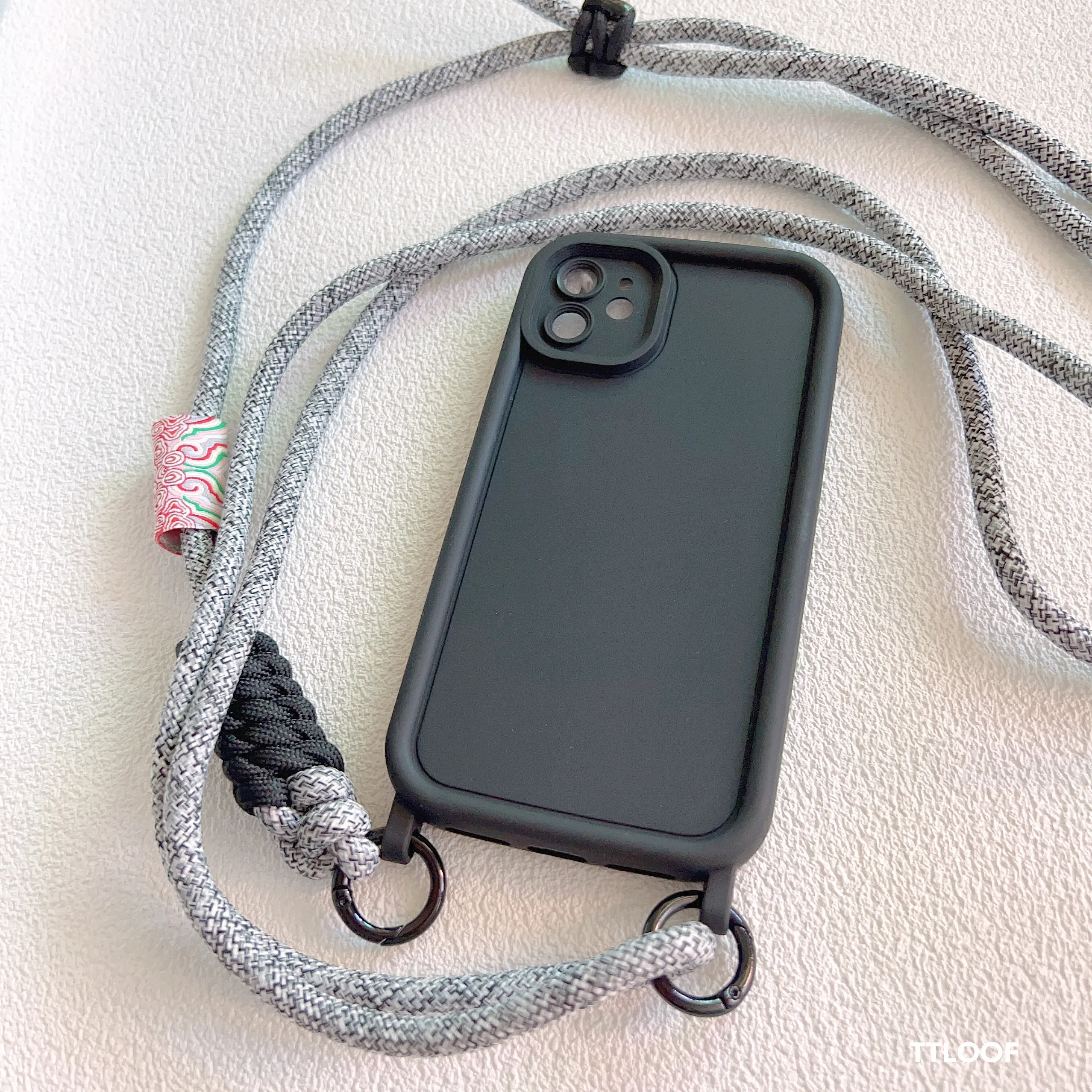Adjustable Crossbody Necklace Lanyard Phone Case with Soft Cover