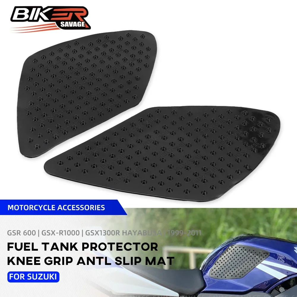 Motorcycle Fuel Tank Protection Pad For SUZUKI GSR 600 GSXR1000 GSX1300R HAYABUSA Moto Knee Grip Decals Stickers Accessories for suzuki gsx1300r hayabusa motorcycle tank pad protector sticker decal gas knee grip tank traction pad side new model 22