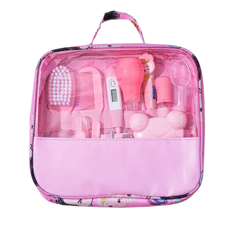 13 Pcs/Set Baby Grooming Kits Bebe Kids Nail Hair Health Care Thermometer Grooming Brush Kit Baby Care Tools Essentials