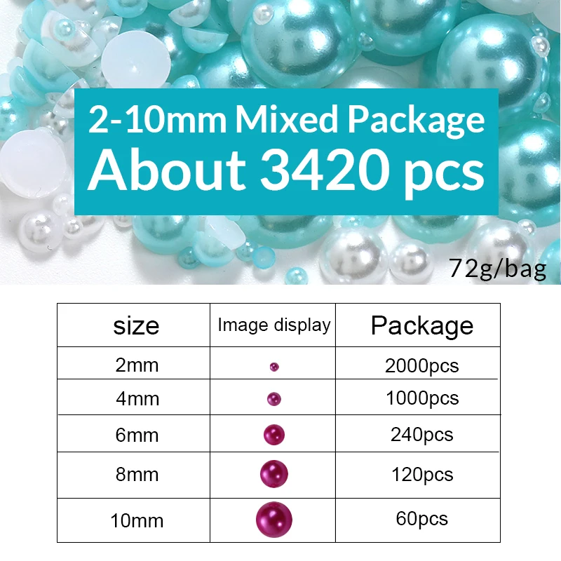  1 Box Pearl Clothing Accessories Flat Back Rhinestones for  Crafts Pearl Embellishments Craft DIY Beads Flatback Imitation Pearls Flat  Back Pearl abs Jewelry Stone 3D Round : Arts, Crafts & Sewing
