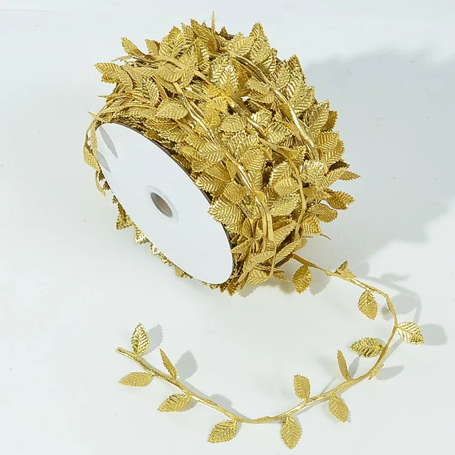 Artificial Gold Silk Leaf Vine 3