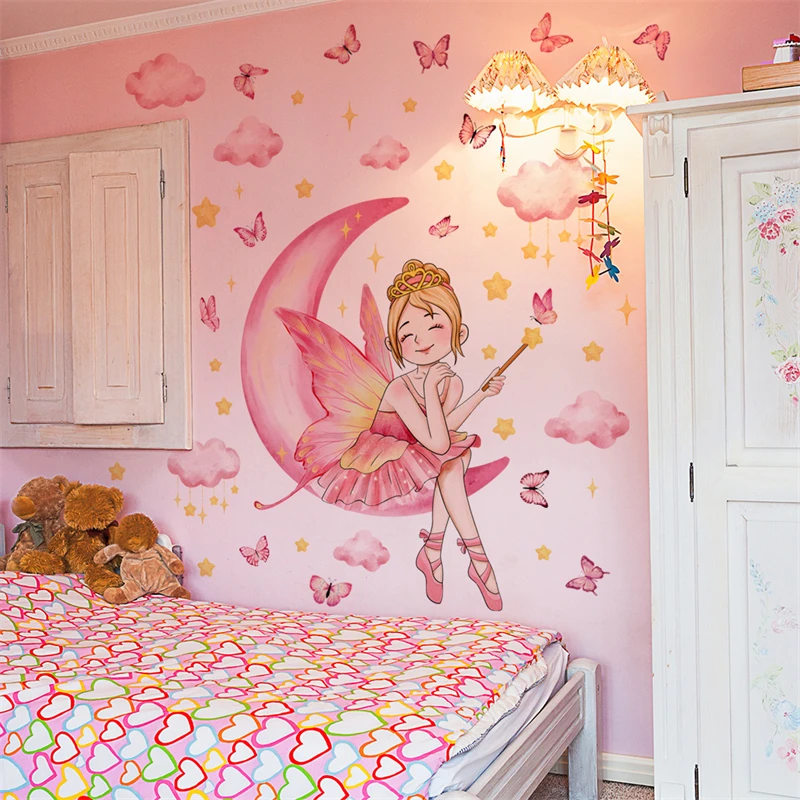 Pink Bedroom Baby Room Girl Decoration Wall Decal Wall Painting