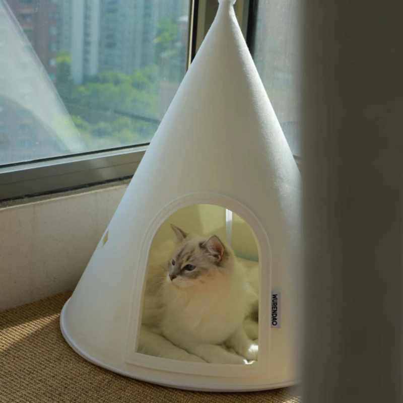 

Tent Teepee Cat Dog Bed Indoor Accessories Puppy Kennel Canil Enclose Dog Bed Camping Furniture Casa Perro Pet Products MR50DH