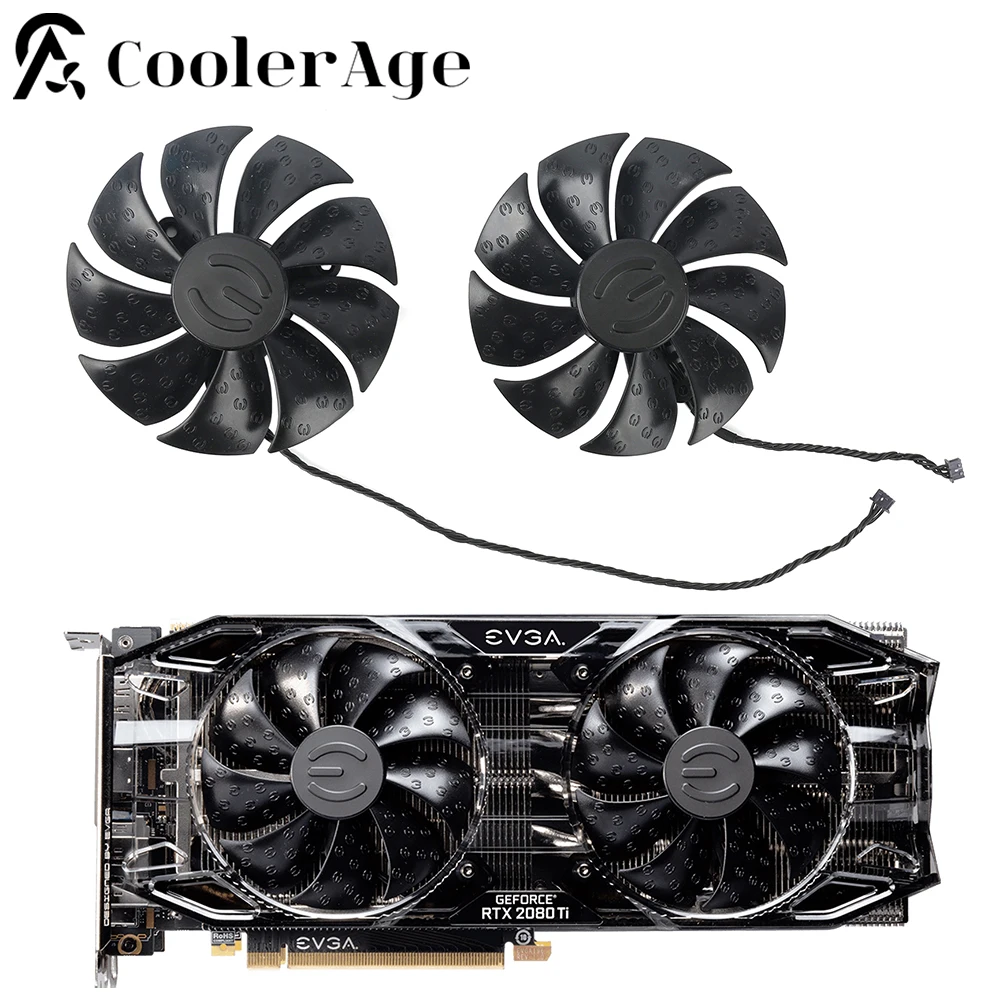 Scheda Video Ventola 87Mm Muslimyrtx2060 Rtx2080 Rtx2070 Rtx2080Ti Per Evga Rtx 2060 2070 2080 2080Ti Xc Gaming Gpu Ventola Di Raffreddamento