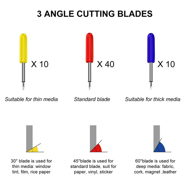 Cutting Blades For Cricut Explore Air/Air 2 Maker Cutting Blades Fine Point  Blade Tool For Vinyl Fabric Cutting Machine - AliExpress